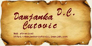 Damjanka Čutović vizit kartica